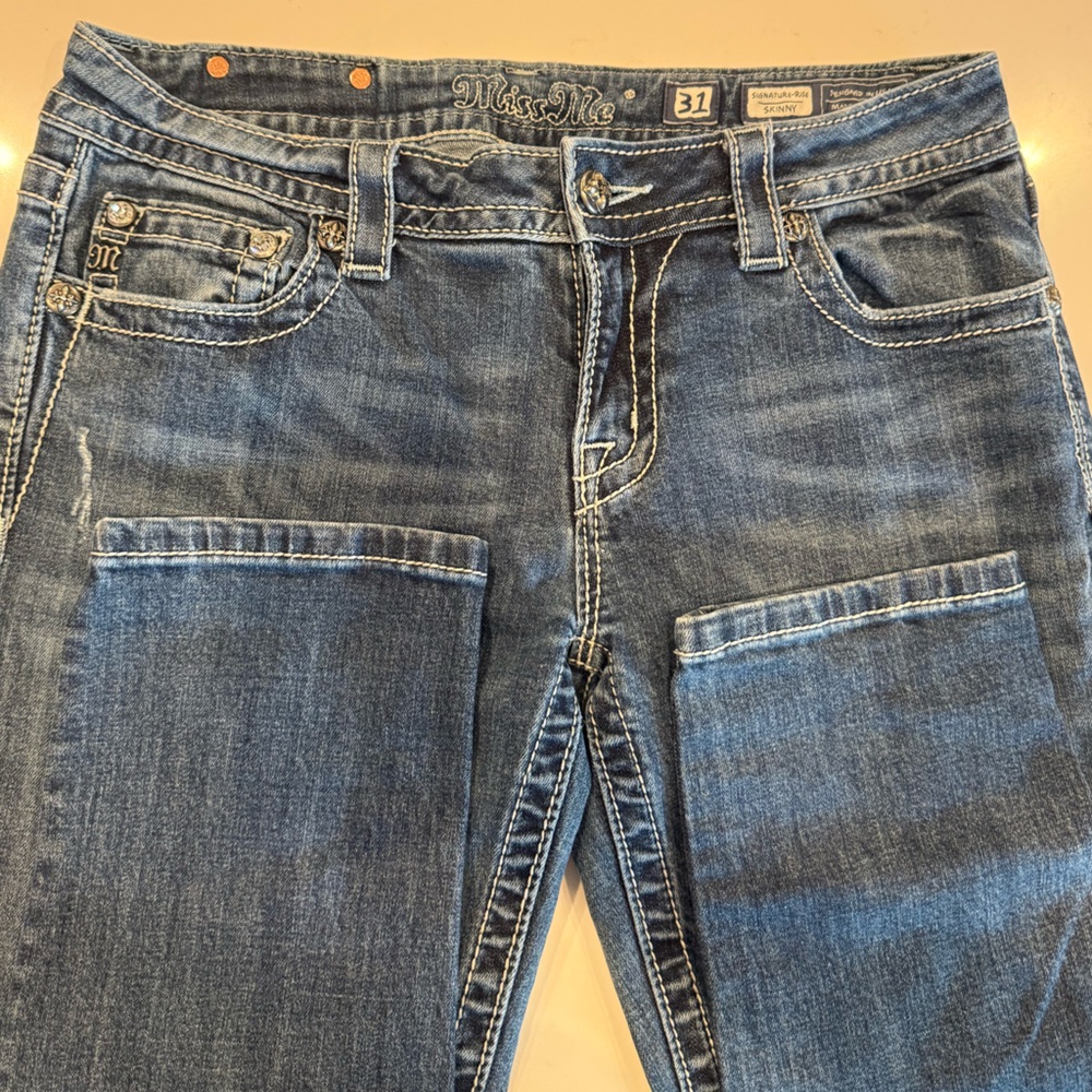 MISS ME Denim Size 31 Skinny Jeans Angel Wings
Cross Bradbury Crystal Pockets - Picture 4 of 11